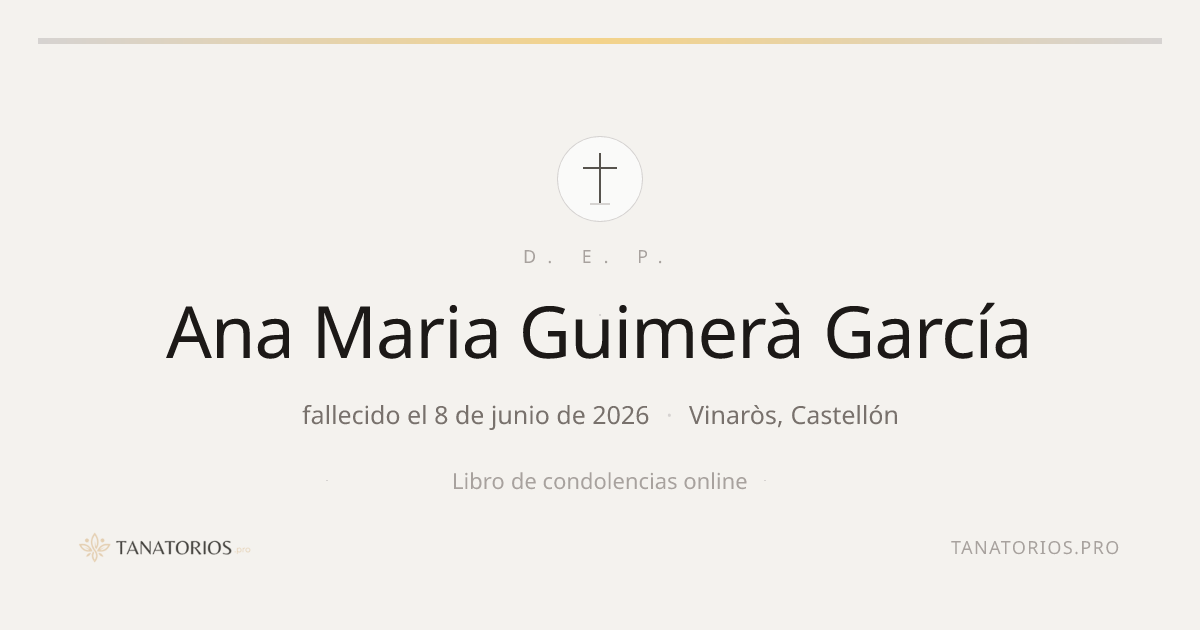 Memorial de Ana Maria Guimerà García