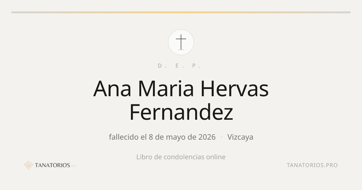 Memorial de Ana Maria Hervas Fernandez
