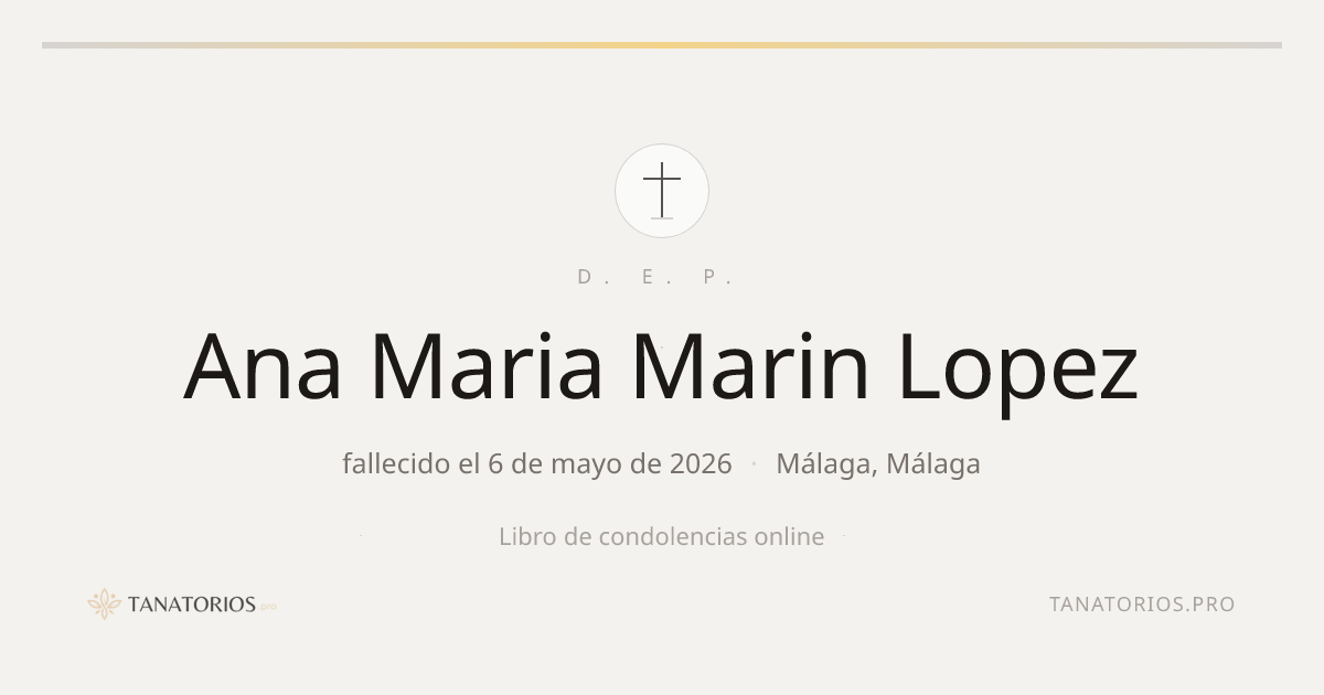 Memorial de Ana Maria Marin Lopez