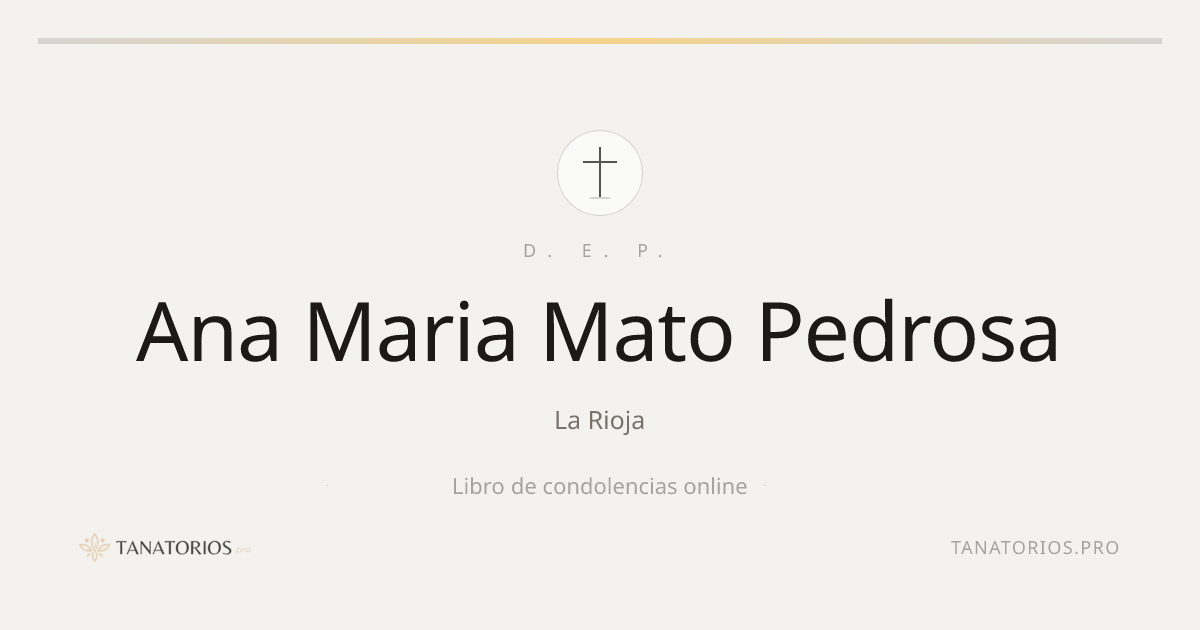 Memorial de Ana Maria Mato Pedrosa