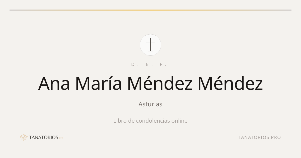 Memorial de Ana María Méndez Méndez