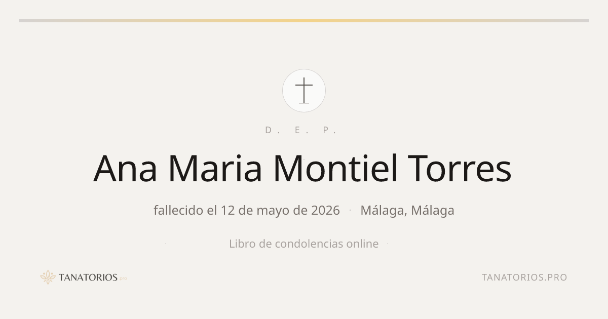 Memorial de Ana Maria Montiel Torres
