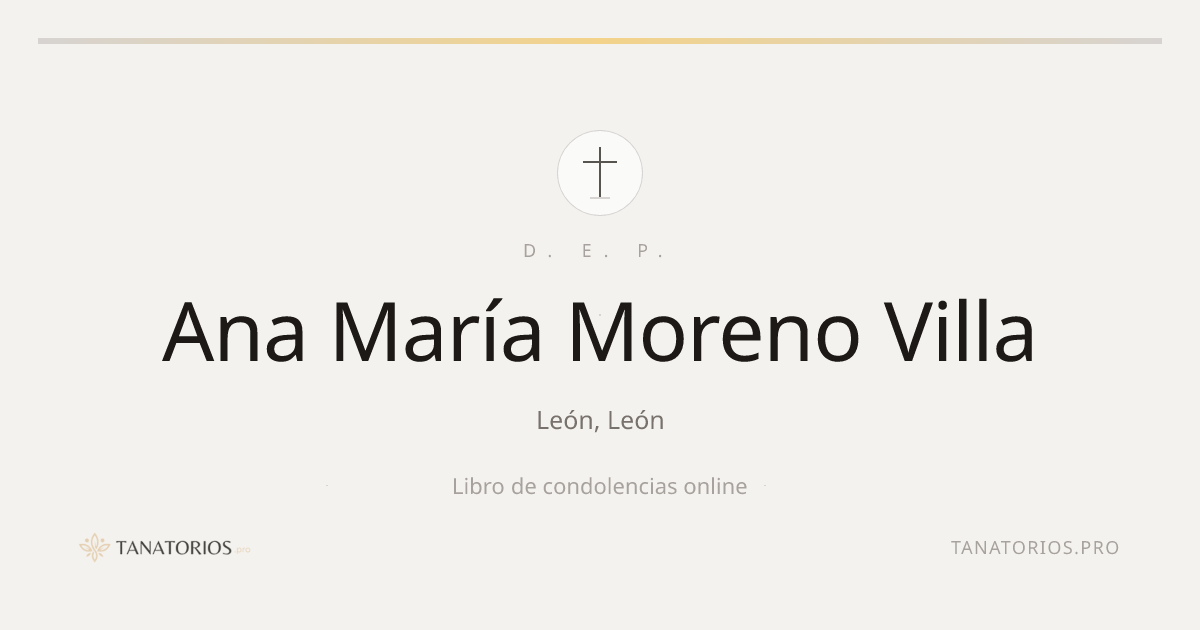 Memorial de Ana María Moreno Villa
