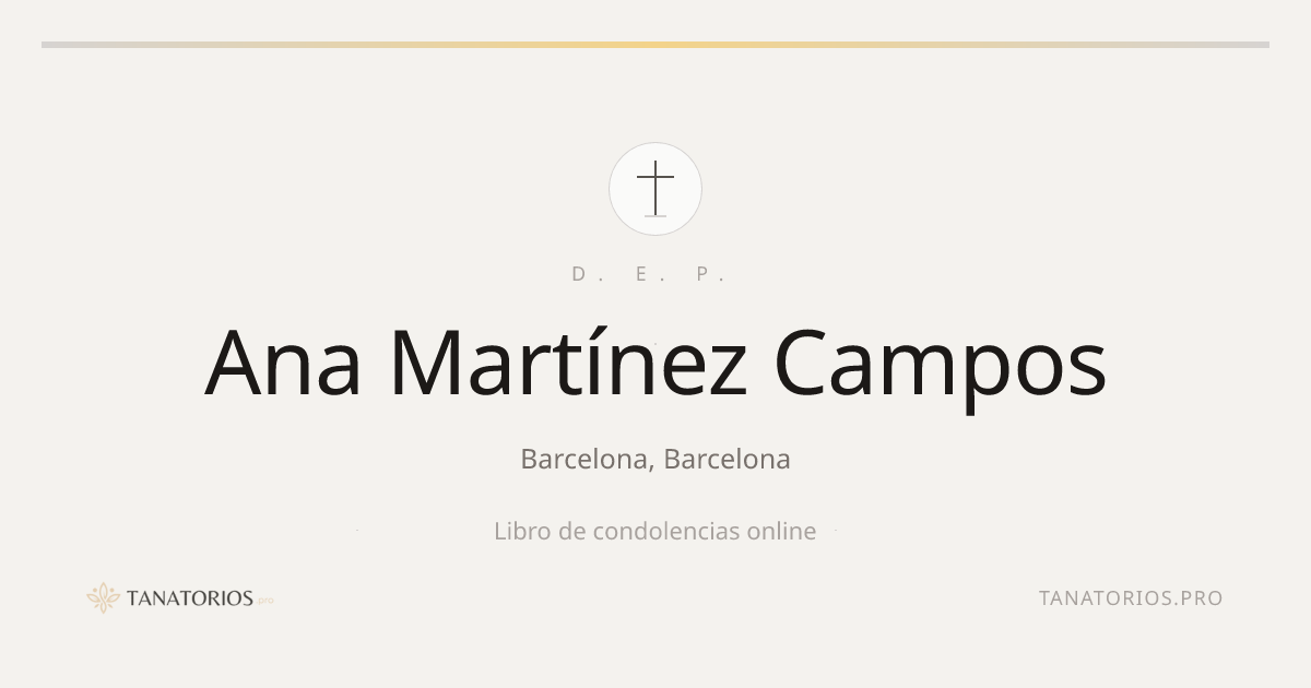 Memorial de Ana Martínez Campos