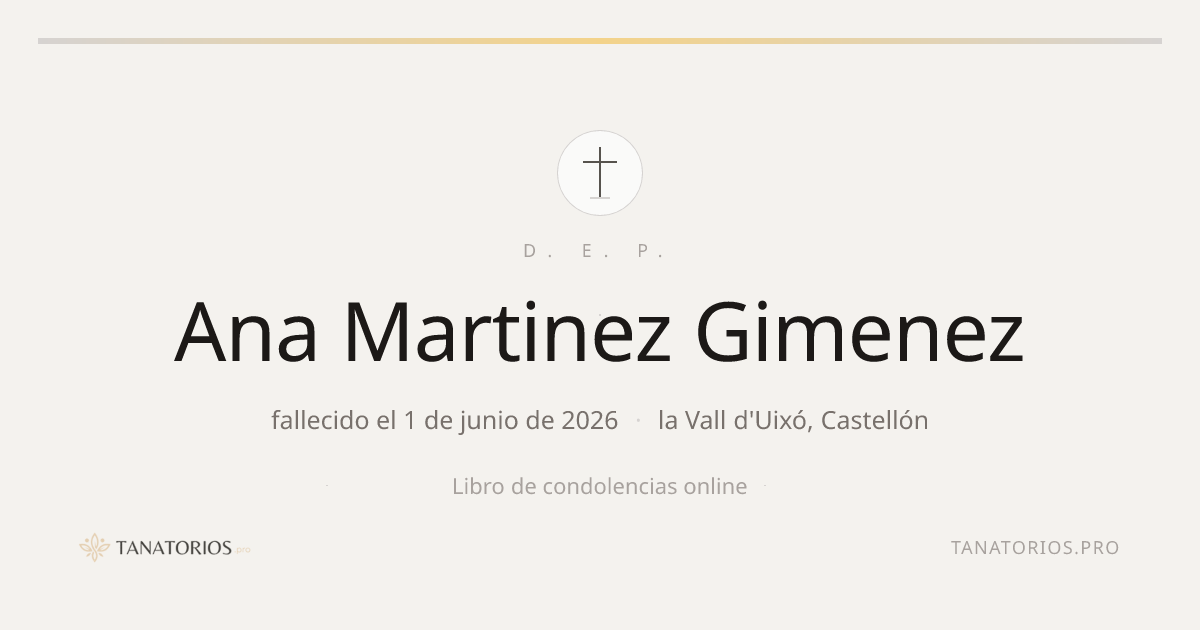 Memorial de Ana Martinez Gimenez