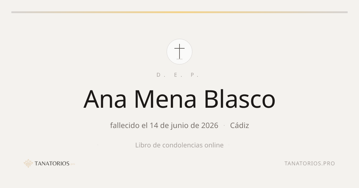 Memorial de Ana Mena Blasco