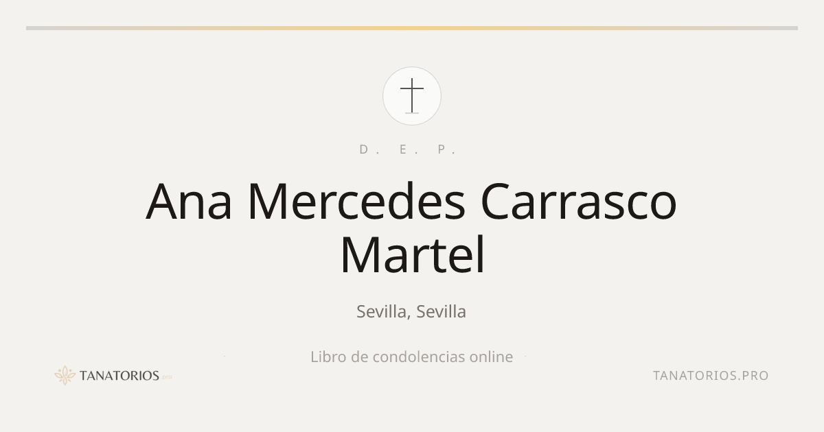 Memorial de Ana Mercedes Carrasco Martel