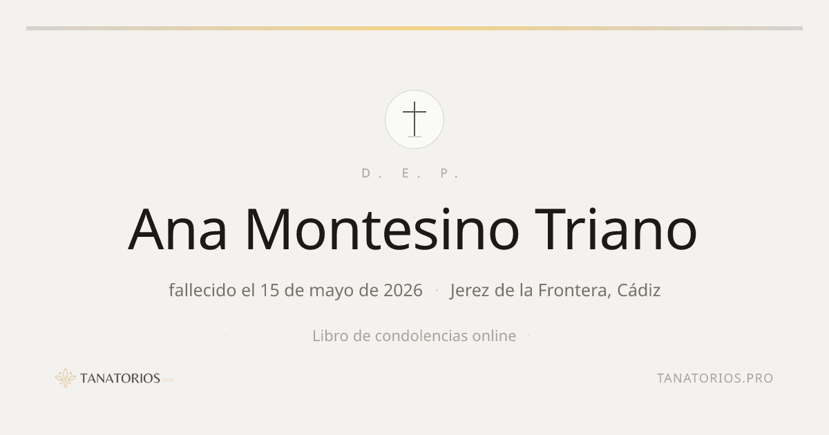 Memorial de Ana Montesino Triano