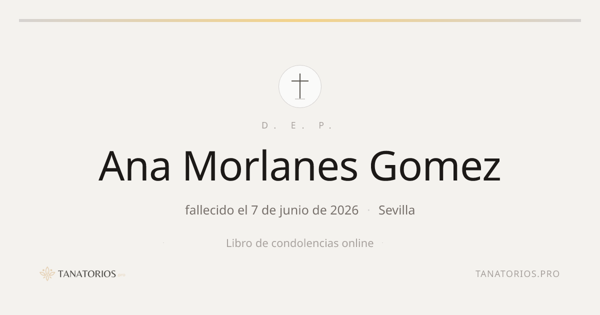 Memorial de Ana Morlanes Gomez