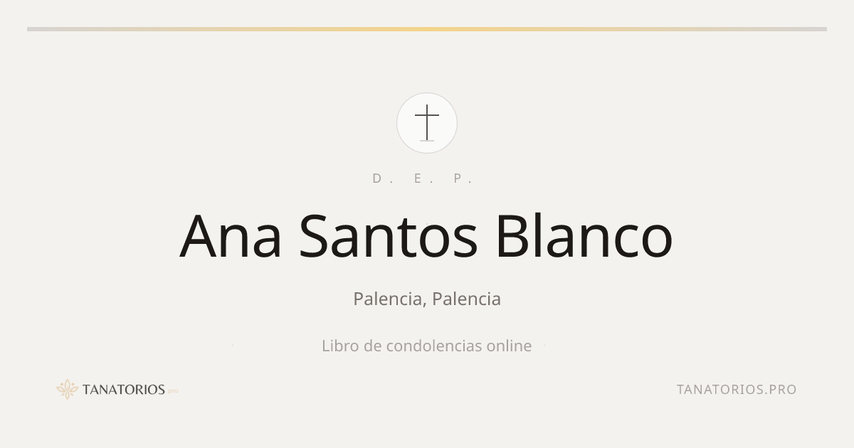 Memorial de Ana Santos Blanco