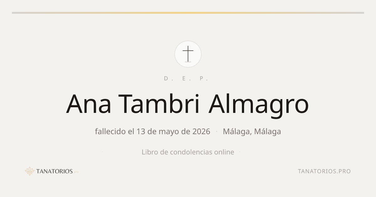Memorial de Ana Tambri Almagro