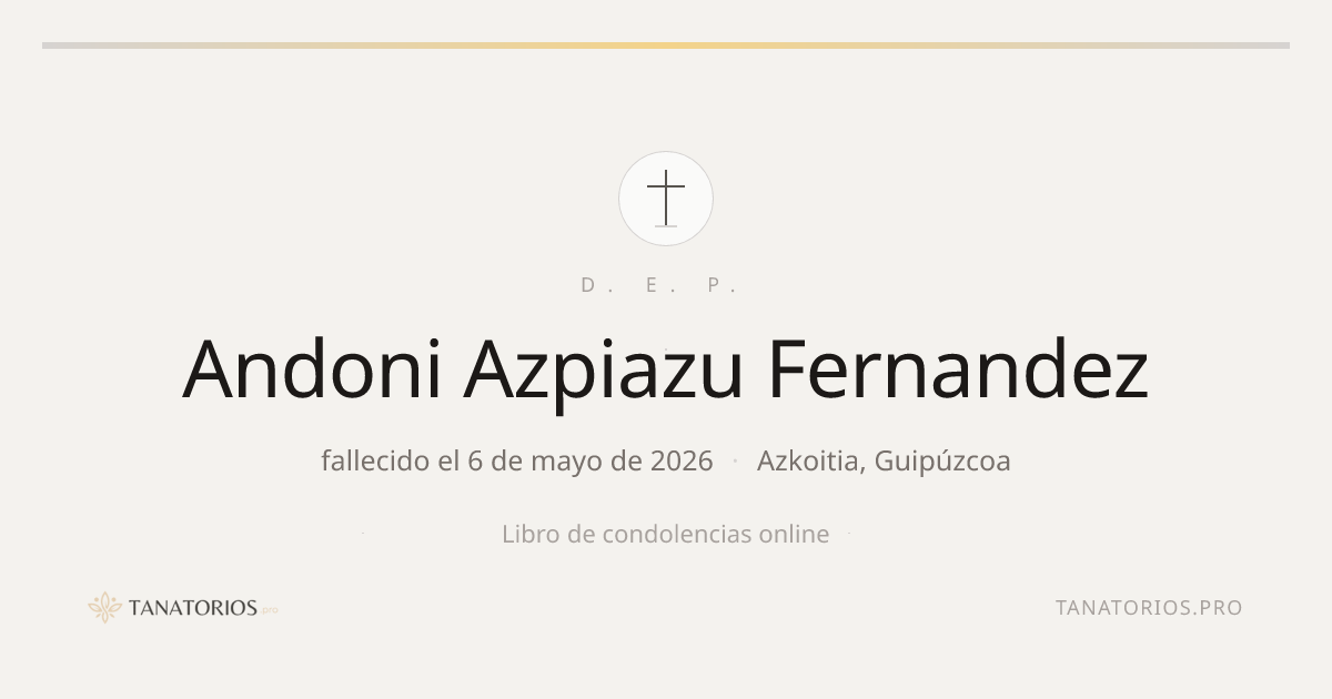 Memorial de Andoni Azpiazu Fernandez