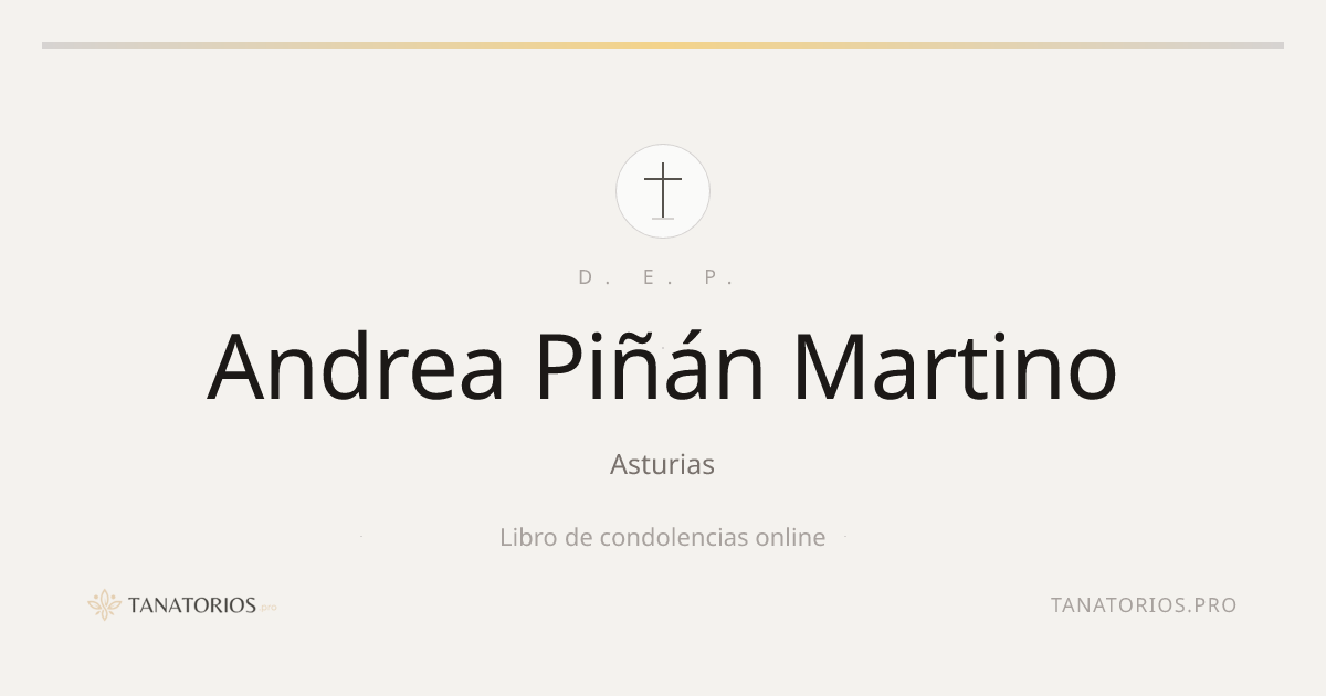 Memorial de Andrea Piñán Martino