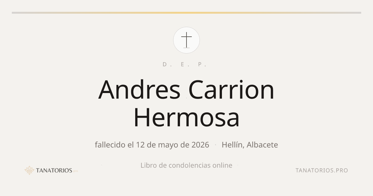 Memorial de Andres Carrion Hermosa