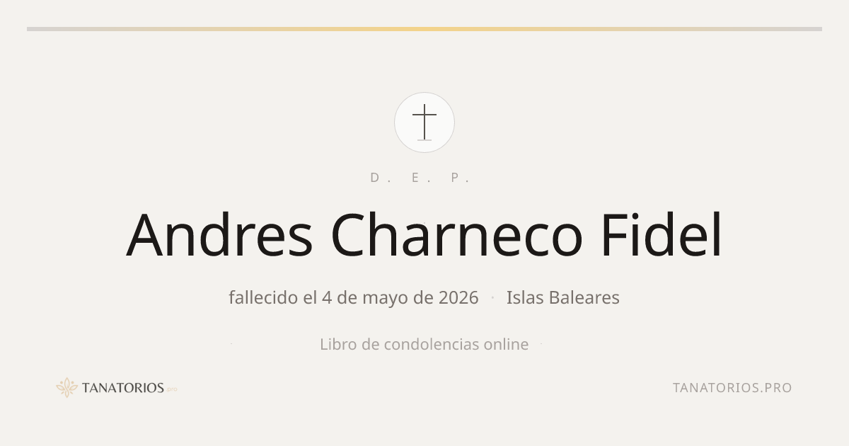 Memorial de Andres Charneco Fidel