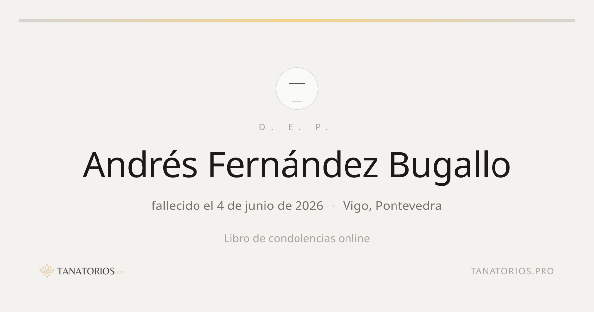 Memorial de Andrés Fernández Bugallo