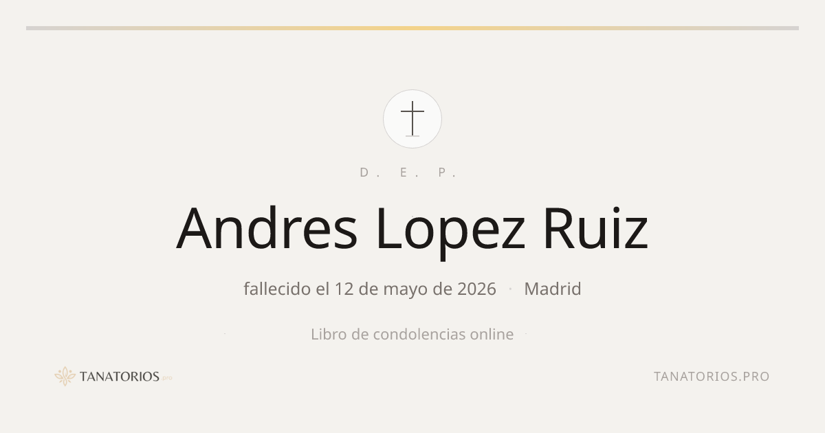 Memorial de Andres Lopez Ruiz