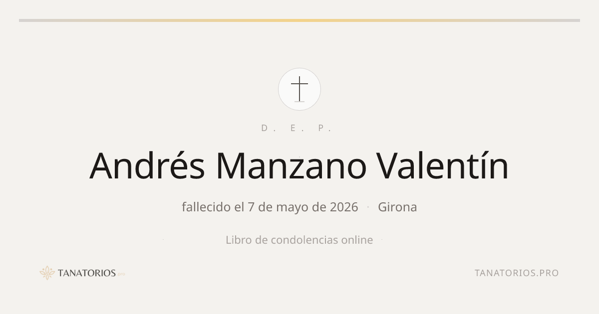 Memorial de Andrés Manzano Valentín