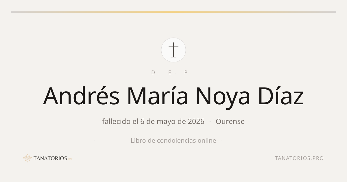 Memorial de Andrés María Noya Díaz