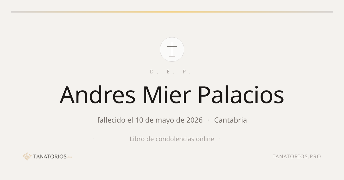 Memorial de Andres Mier Palacios