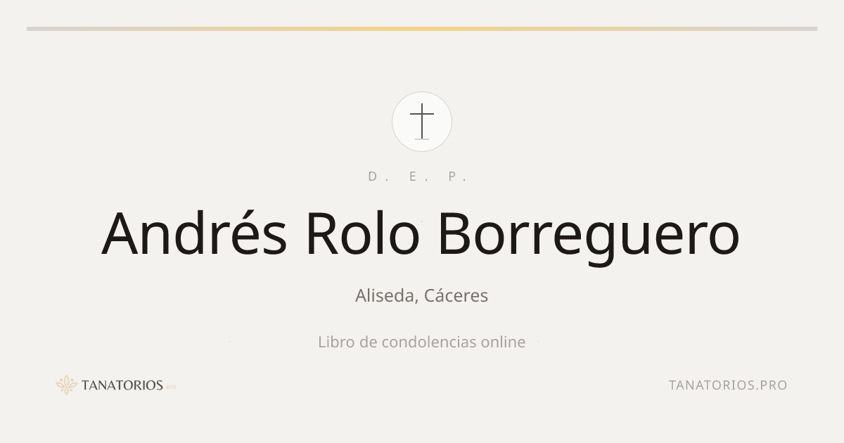 Memorial de Andrés Rolo Borreguero