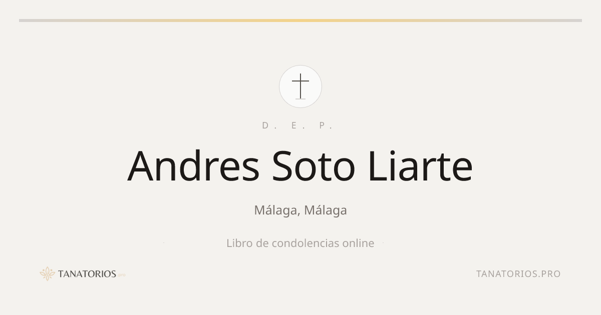 Memorial de Andres Soto Liarte