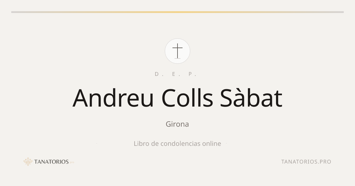 Memorial de Andreu Colls Sàbat