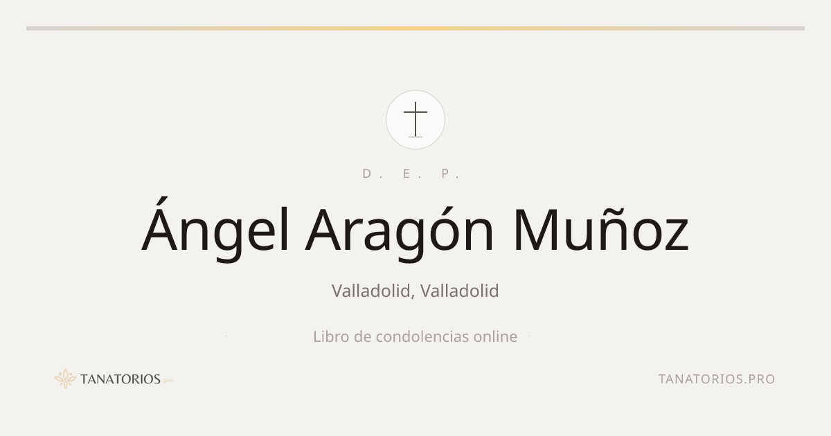 Memorial de Ángel Aragón Muñoz