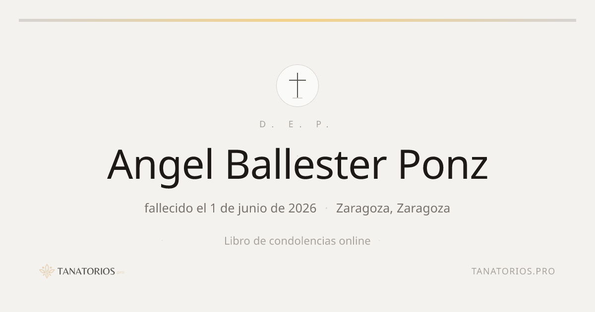 Memorial de Angel Ballester Ponz