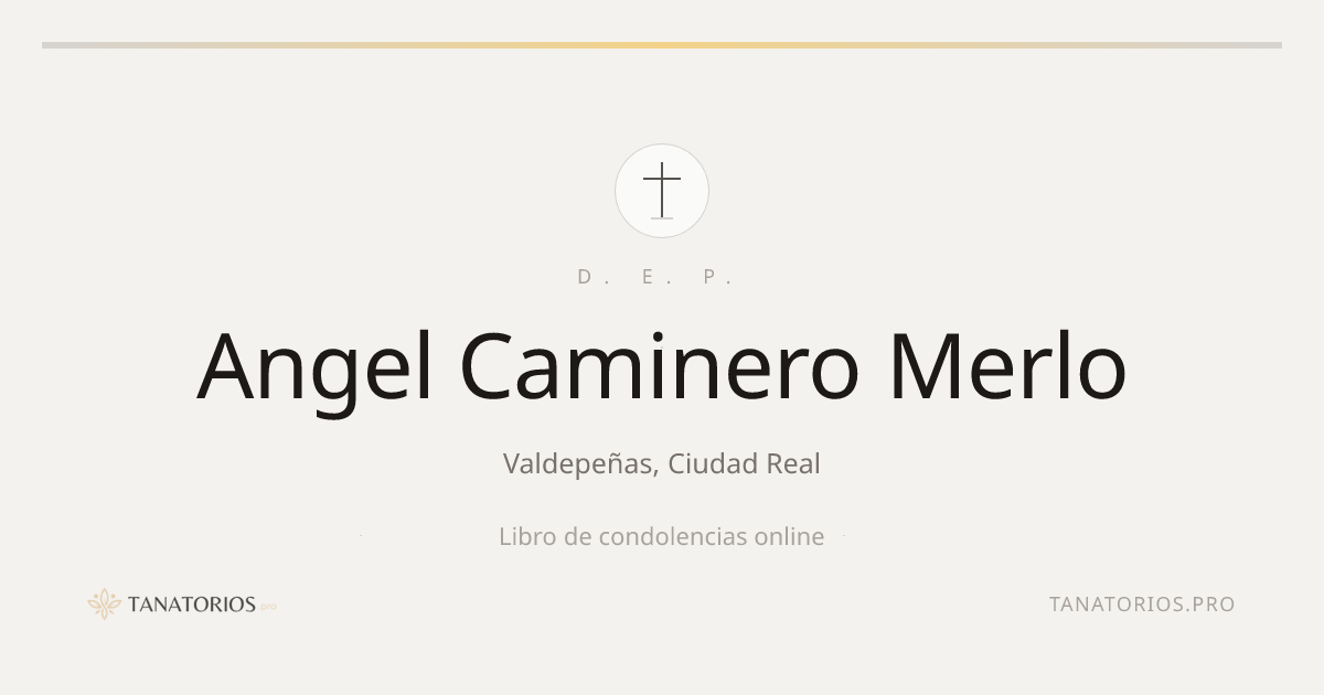 Memorial de Angel Caminero Merlo
