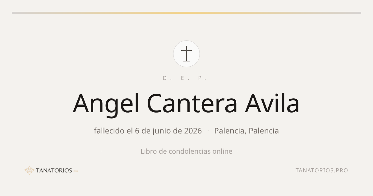 Memorial de Angel Cantera Avila