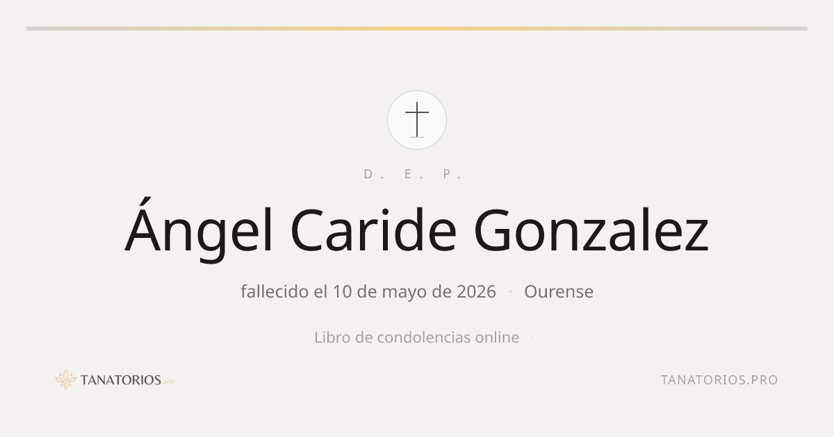 Memorial de Ángel Caride Gonzalez