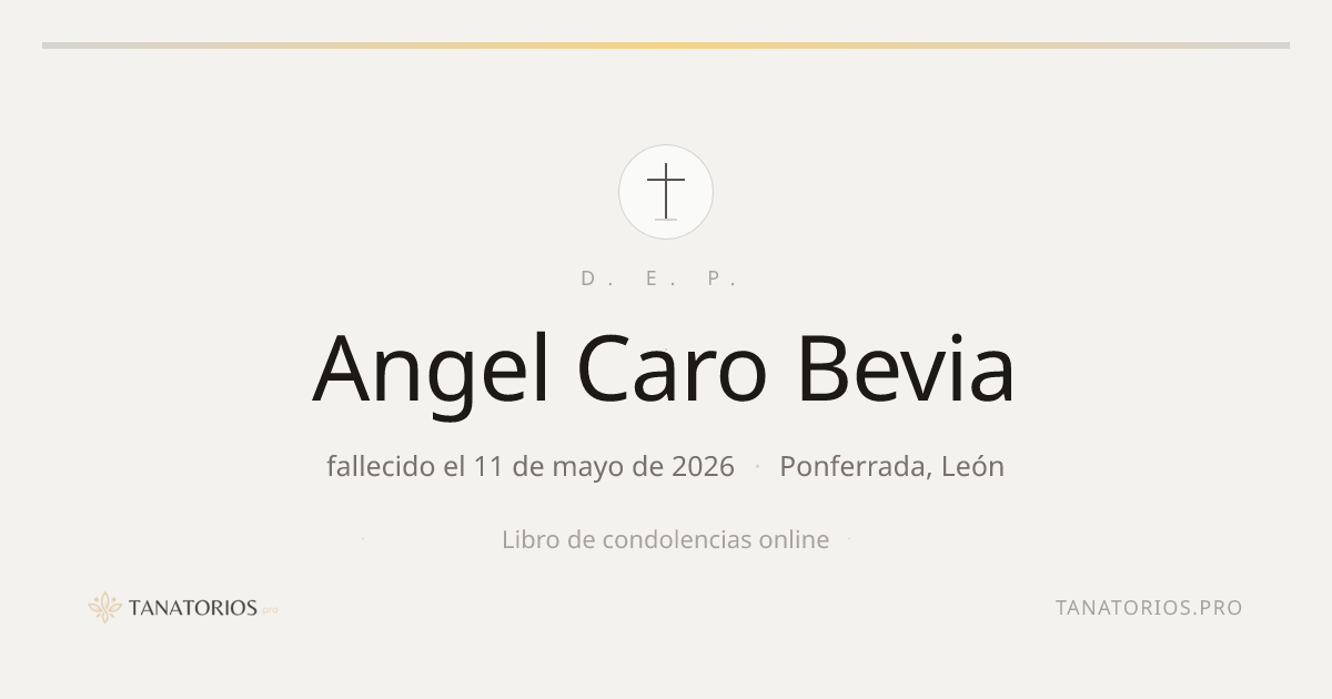 Memorial de Angel Caro Bevia