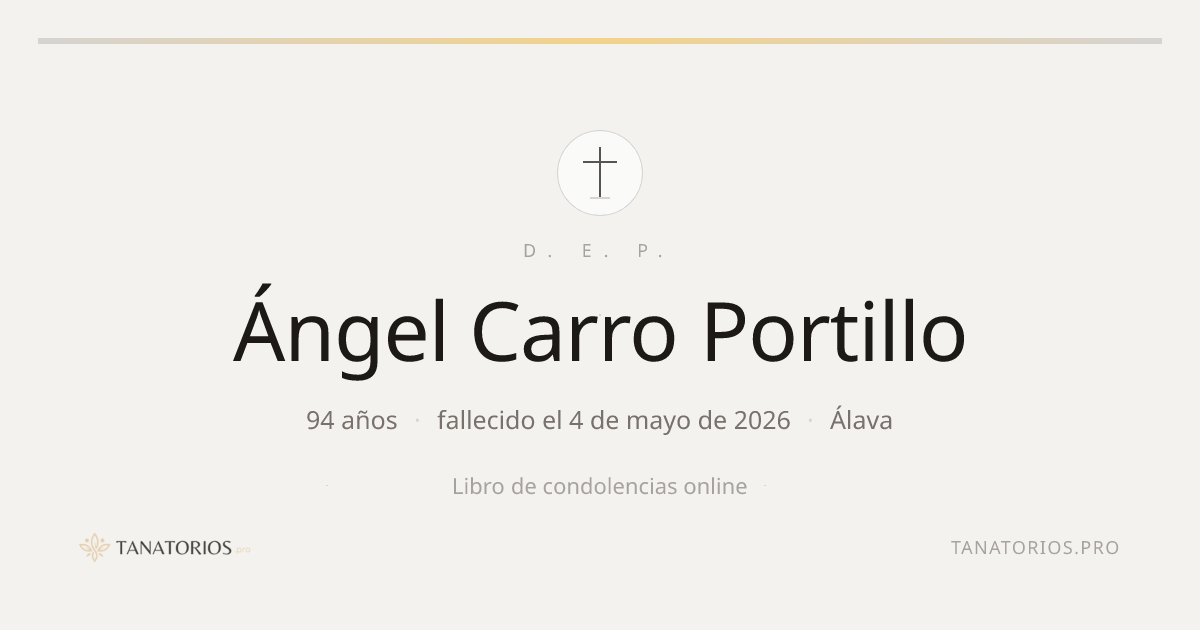 Memorial de Ángel Carro Portillo