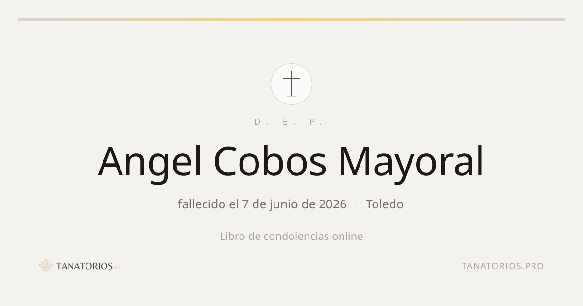 Memorial de Angel Cobos Mayoral