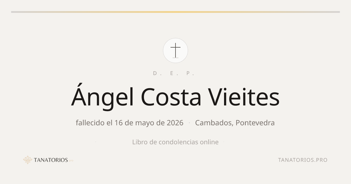 Memorial de Ángel Costa Vieites