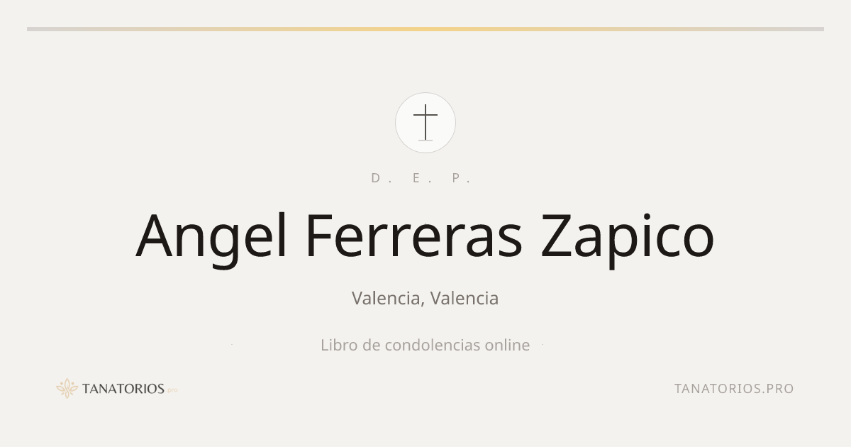 Memorial de Angel Ferreras Zapico