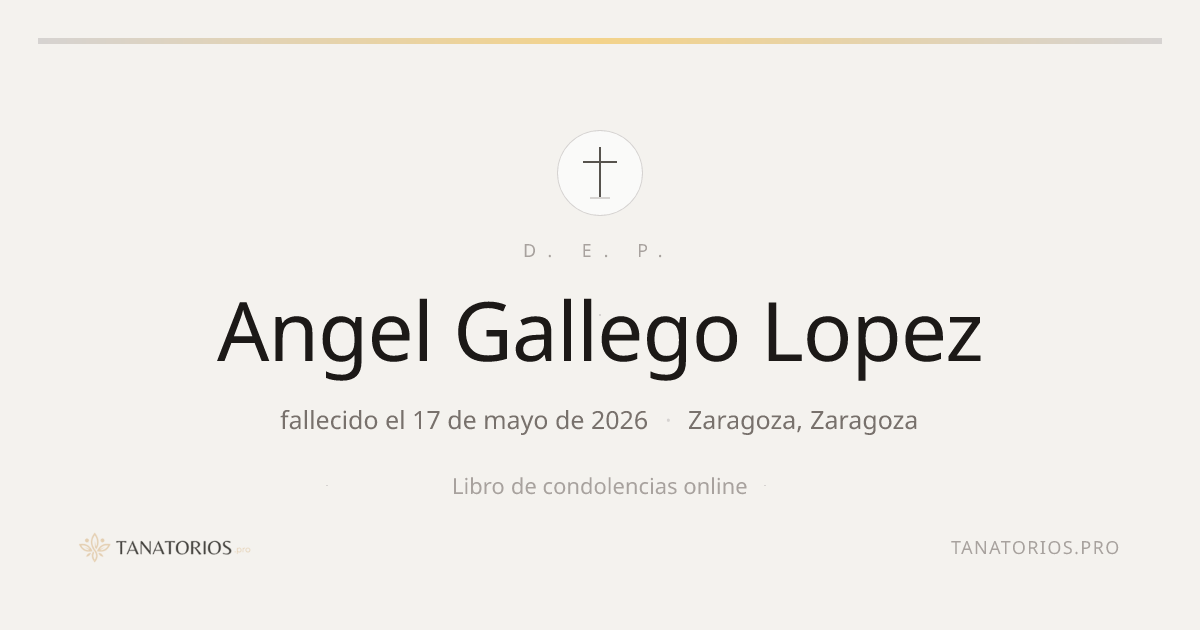 Memorial de Angel Gallego Lopez