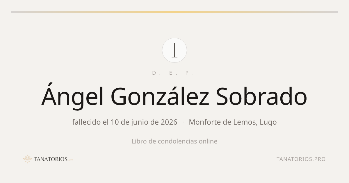 Memorial de Ángel González Sobrado