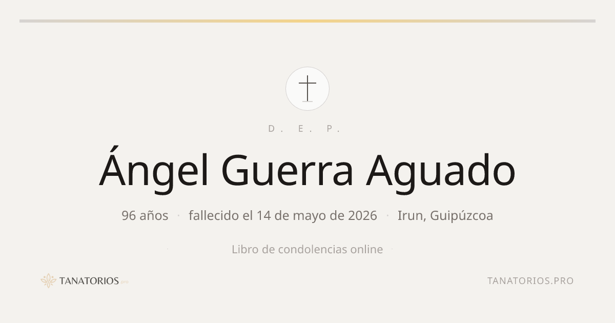 Memorial de Ángel Guerra Aguado