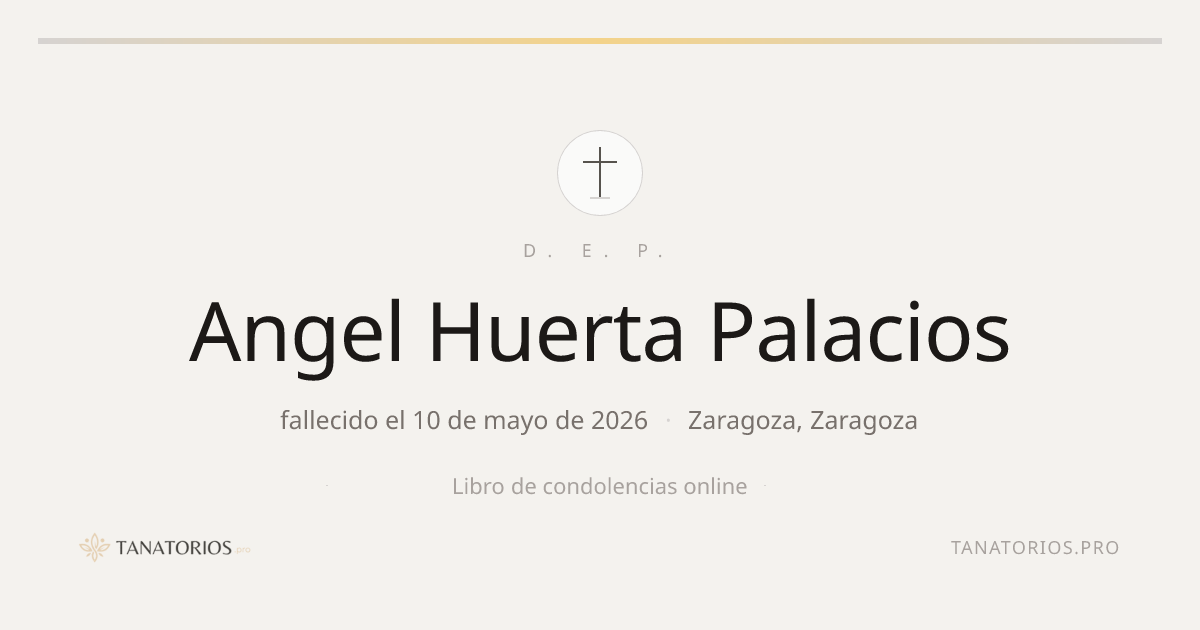 Memorial de Angel Huerta Palacios