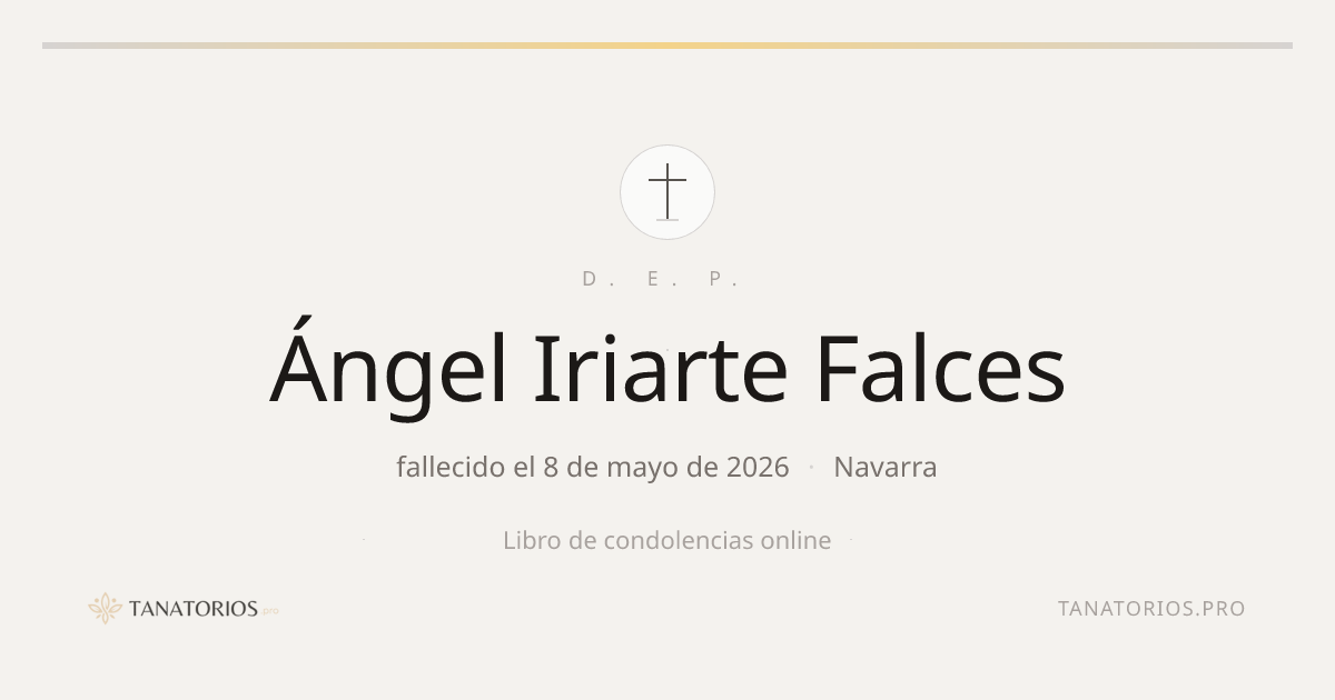 Memorial de Ángel Iriarte Falces