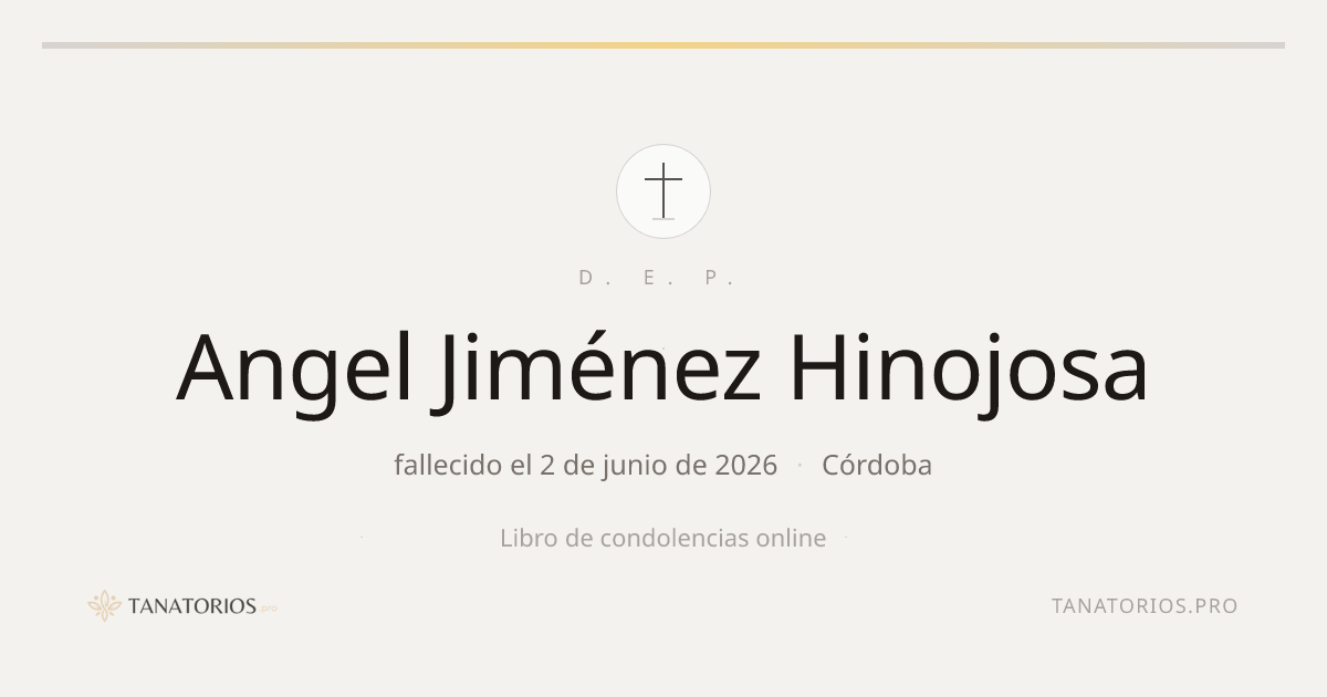 Memorial de Angel Jiménez Hinojosa