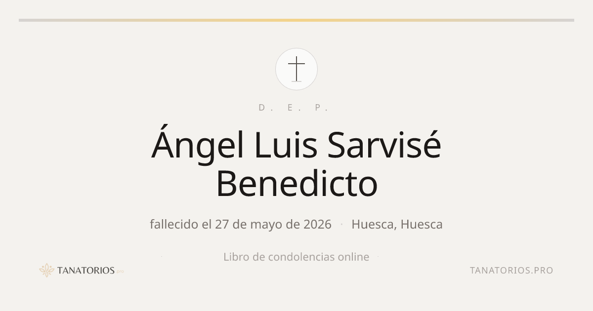 Memorial de Ángel Luis Sarvisé Benedicto