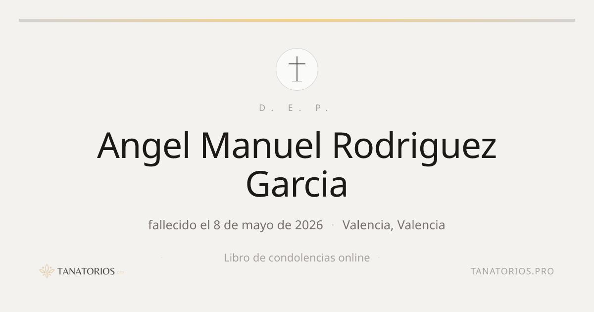 Memorial de Angel Manuel Rodriguez Garcia