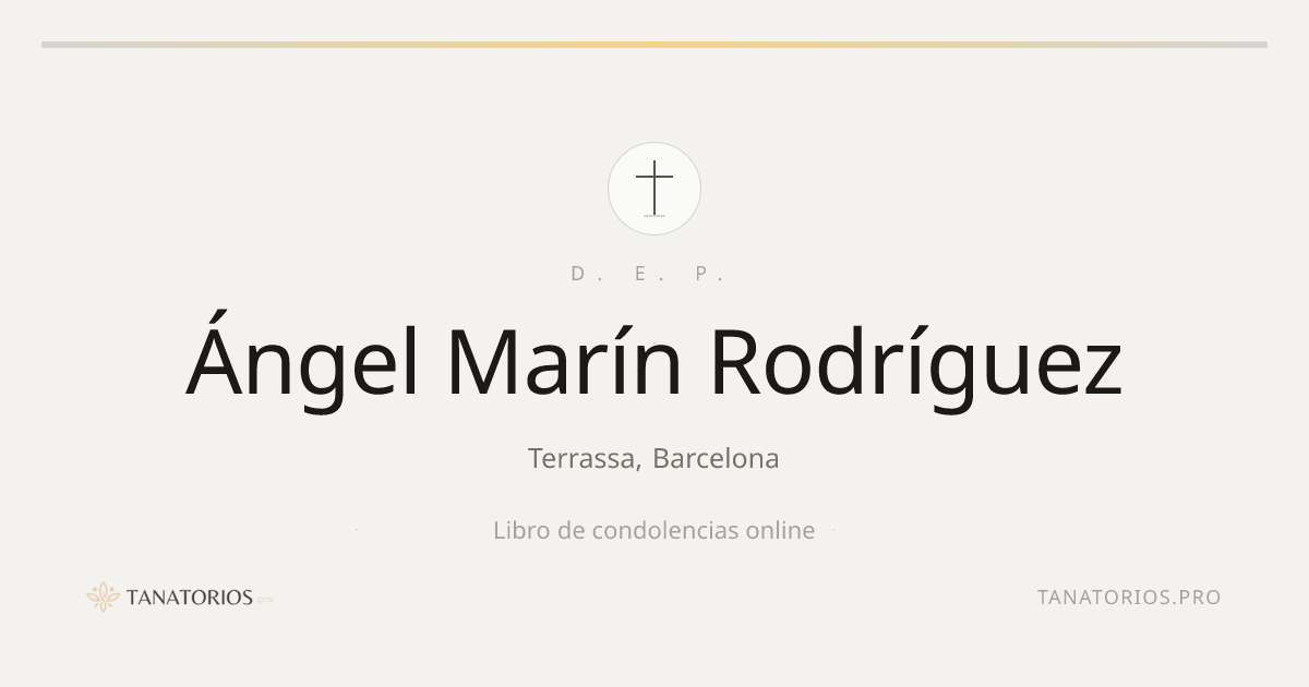 Memorial de Ángel Marín Rodríguez