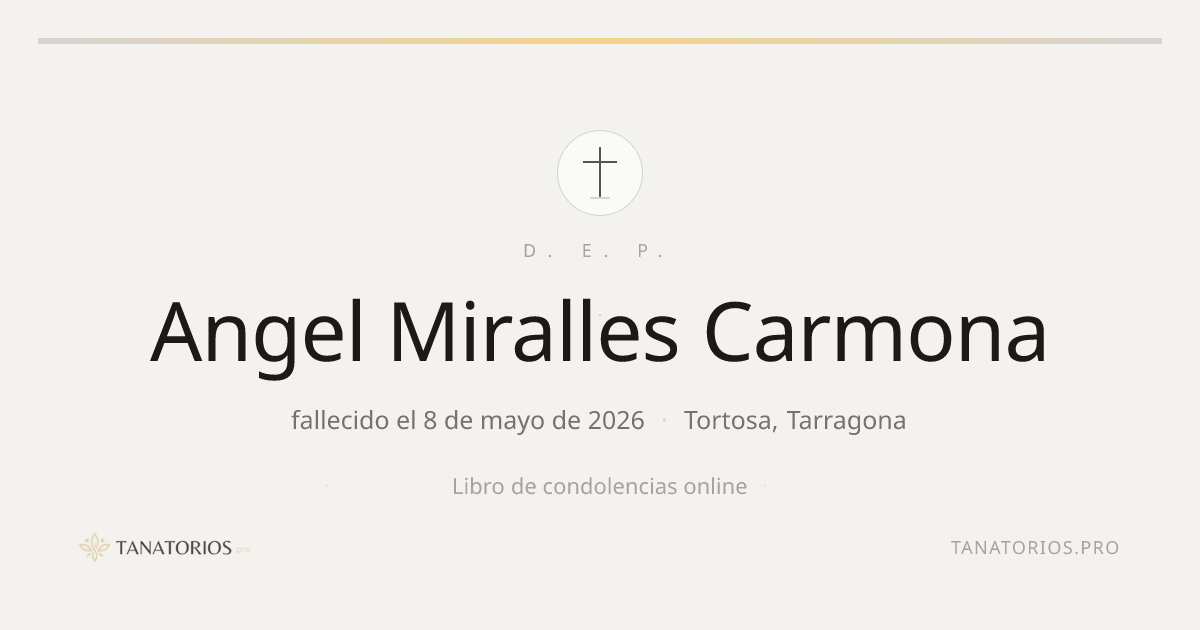 Memorial de Angel Miralles Carmona