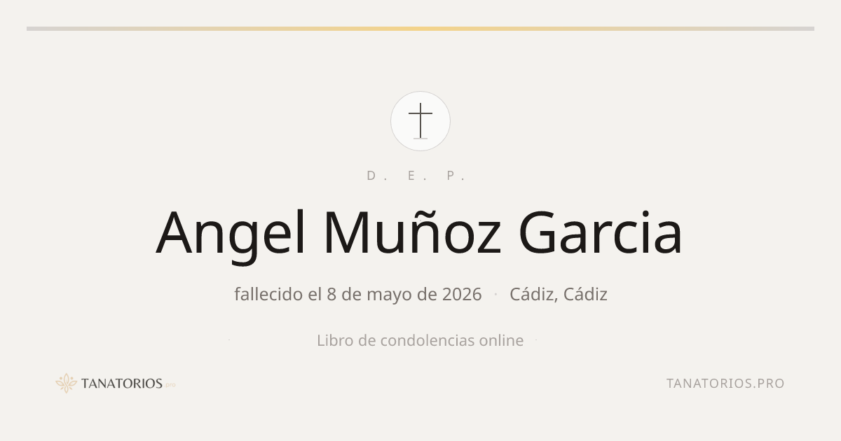 Memorial de Angel Muñoz Garcia