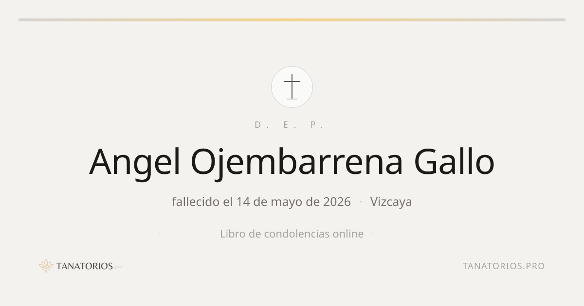 Memorial de Angel Ojembarrena Gallo