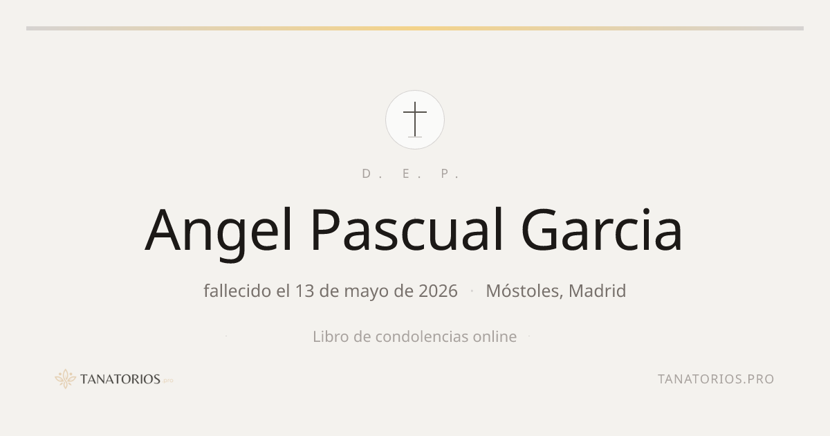 Memorial de Angel Pascual Garcia